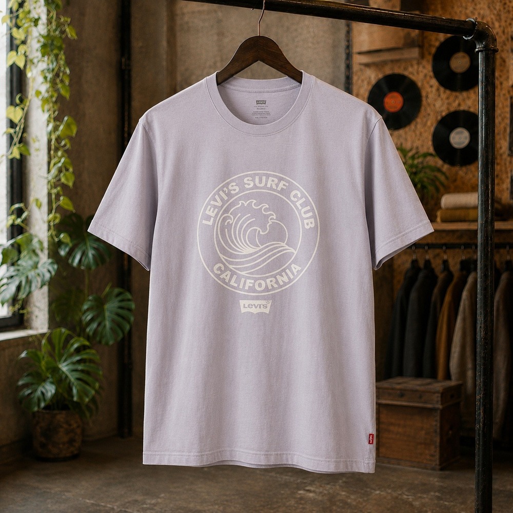 Levis Surf Club California Graphic T-Shirt XXL Blue Relaxed Fit oversized baggy